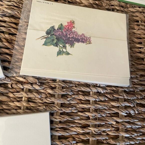 Pine Wood Place Setting Holders Caspari & Claudia Laub 1988 Die Cut Place Cards - Picture 15 of 16